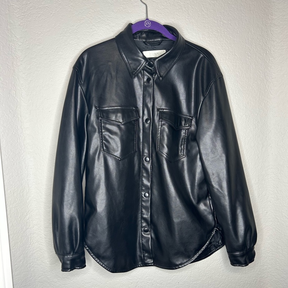 Black leather jacket